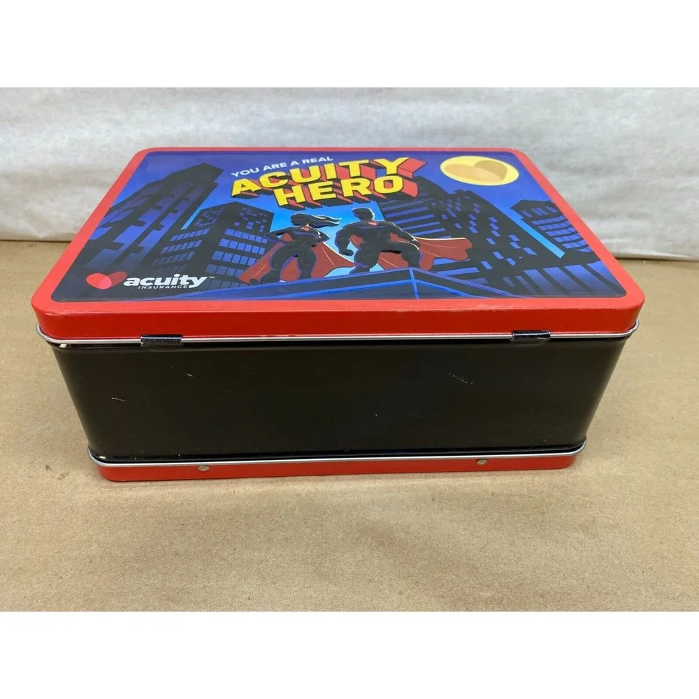 Vintage Tin Lunch Box With Thermos Acuity Insurance 